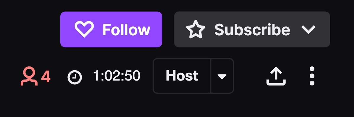 Small streamer with subscriber button